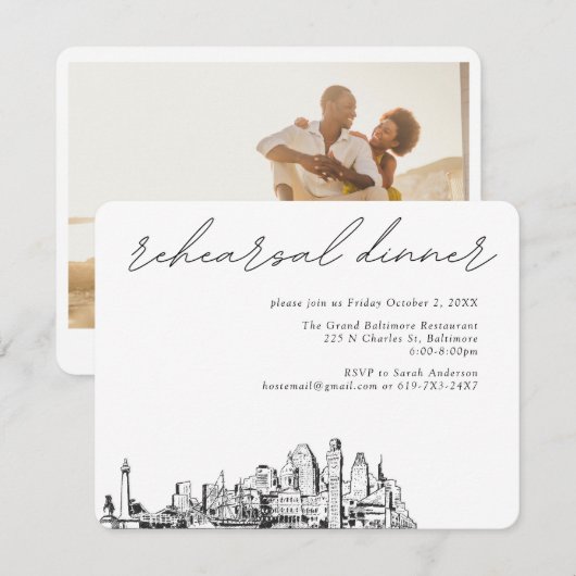 D'accompagnement Carte du boîtier de répétition élégante du Mariage (Devant / Derrière)