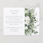 D'accompagnement Carte du boîtier d'informations Mariage Garden Chi (Devant)