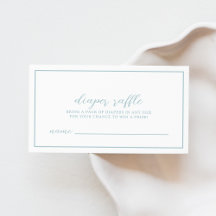 Carte du boîtier du Baby shower bleu