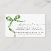 D'accompagnement Carte du boîtier du Baby shower d'affichage Bow ve (Devant)