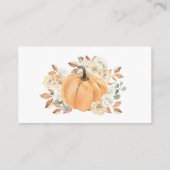 D'accompagnement Carte du boîtier du Baby shower d'automne du chape (Dos)