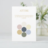 D'accompagnement Carte du boîtier du code vestimentaire du Mariage (Debout devant)