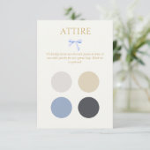 D'accompagnement Carte du boîtier du code vestimentaire du Mariage (Debout devant)