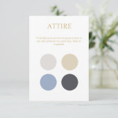 D'accompagnement Carte du boîtier du code vestimentaire du Mariage (Debout devant)