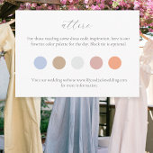 D'accompagnement Carte du boîtier du code vestimentaire du Mariage