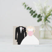 D'accompagnement Carte du boîtier du mariage de mariée et de mariée (Debout devant)