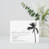 D'accompagnement Carte du boîtier du Mariage du dîner de répétition (Debout devant)