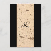 D'accompagnement Carte du boîtier en marbre beige (Dos)