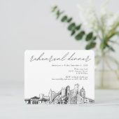 D'accompagnement Carte du boîtier Mariage du dîner de répétition de (Debout devant)