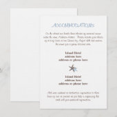 D'accompagnement Carte du boîtier Mariage Starfish (Devant / Derrière)