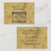 D'accompagnement Carte du monde antique Hébergements en difficulté  (Devant / Derrière)