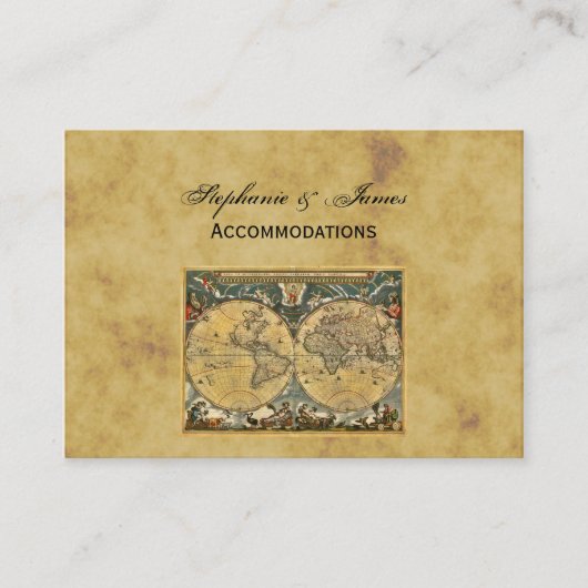 D'accompagnement Carte du monde antique Hébergements en difficulté  (Devant)