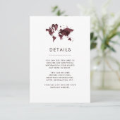 D'accompagnement Carte du monde de Bourgogne Elegant Voyage Détails (Debout devant)