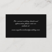 D'accompagnement Carte du site Web du Mariage de snowflake d'hiver (Dos)