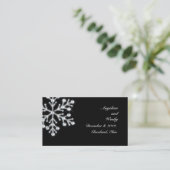 D'accompagnement Carte du site Web du Mariage de snowflake d'hiver (Debout devant)