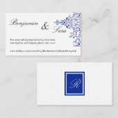 D'accompagnement Carte du site web Mariage de défilement persan (Devant / Derrière)