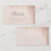 D'accompagnement Carte du site Web mariage de feuillets faux feuill (Devant / Derrière)