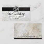 D'accompagnement Carte du site web Mariage de noeud irlandais celti (Devant / Derrière)