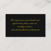 D'accompagnement Carte du site Web Mariage de Yellow Gold Fairy (Dos)