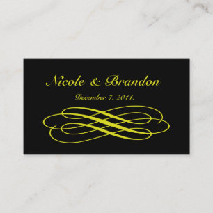 D'accompagnement Carte du site Web Mariage de Yellow Gold Fairy