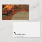D'accompagnement Carte du site web Mariage du bouquet Fall Rose (Devant / Derrière)