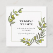 D'accompagnement Carte du site Web mariage du cadre de branches d'o (Devant)