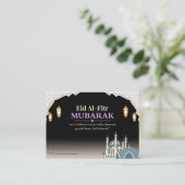 D'accompagnement Carte élégante d'Eid Mubarak (Debout devant)
