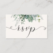 D'accompagnement Carte en ligne Eucalyptus de mariage Succulent RSV (Dos)