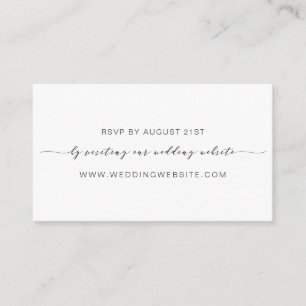 D'accompagnement Carte en ligne RSVP de mariage