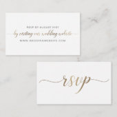 D'accompagnement Carte en ligne RSVP de mariage (Devant / Derrière)