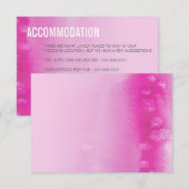 D'accompagnement CARTE ENCADRÉE :: aquarelle fuchsia rose ombré (Devant / Derrière)