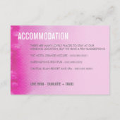 D'accompagnement CARTE ENCADRÉE :: aquarelle fuchsia rose ombré (Dos)