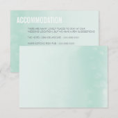 D'accompagnement CARTE ENCADRÉE :: pastel aquarelle ombre vert clai (Devant / Derrière)