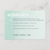 D'accompagnement CARTE ENCADRÉE :: pastel aquarelle ombre vert clai (Dos)