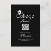 D'accompagnement Carte Enclosur Simple Avec Code QR Pour College Fu (Devant)