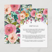 D'accompagnement Carte Extraordinaire de détails de mariage dans le (Devant / Derrière)