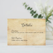 D'accompagnement Carte Fairytale Mariage Details - Une Fois (Debout devant)