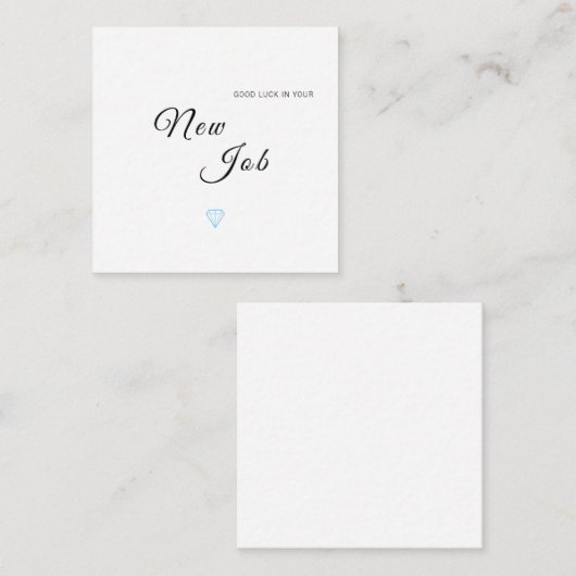 D'accompagnement Carte Félicitations pour bon travail (Devant / Derrière)