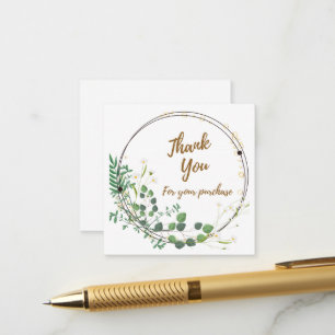 D'accompagnement Carte fermée "Merci" Daisy Green