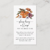 D'accompagnement Carte Fête des mariées de recette automne (Devant)