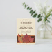 D'accompagnement Carte Feuille Brown séchée en ivoire orange (Debout devant)