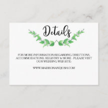 Carte Feuille verte