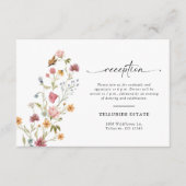 D'accompagnement Carte fleur sauvage de la réception de mariage (Devant)