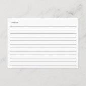 D'accompagnement Carte fleur sauvage Meadow Love in Bloom Recette (Dos)