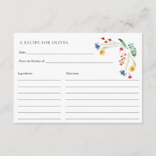 D'accompagnement Carte fleur sauvage Meadow Love in Bloom Recette