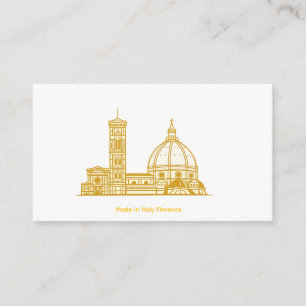 D'accompagnement Carte Florence Gold Duomo - Fabriquée en Italie