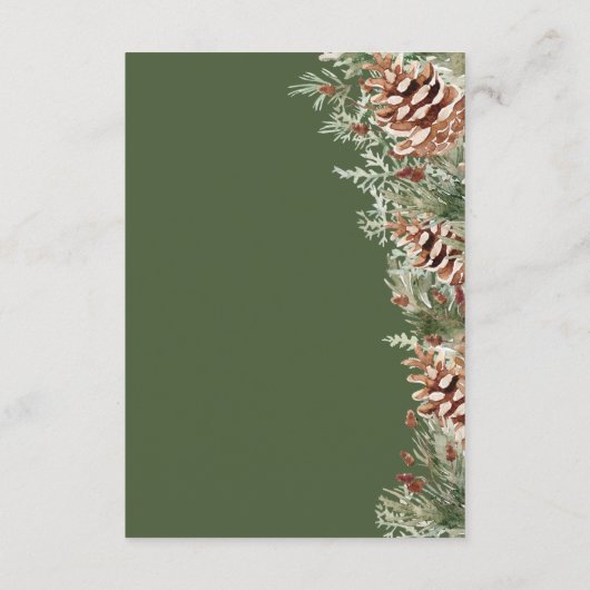D'accompagnement Carte Green Winter Details (Dos)