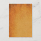 D'accompagnement Carte Halloween pour mariage en orange (Dos)