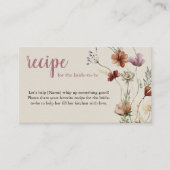 D'accompagnement Carte incluse pour demande de recette Boho Wildflo (Devant)