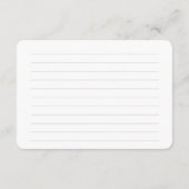 D'accompagnement Carte incluse "RECETTE pour la future mariée"  (Dos)